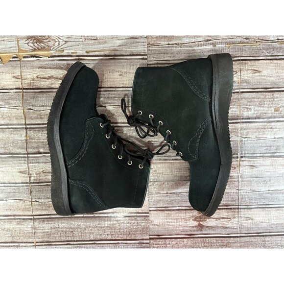 John Brown Frame Mainland Boots suede handmade boots sz 9E dark blue New Zealand main image 10